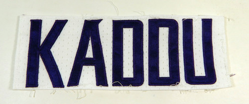 2012-14 Minnesota Vikings Josh Kaddu #51 Game Used White Name Plate DP14700