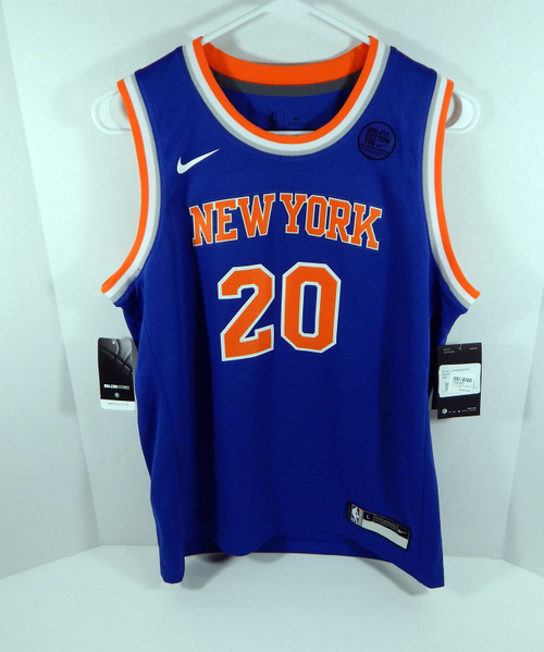 Youth New York Knicks Kevin Knox #20 Blue Icon Jersey Swingman M Nike NWT