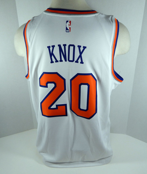 Mens New York Knicks Kevin Knox #20 White Assocation Jersey Swingman S Nike NWT