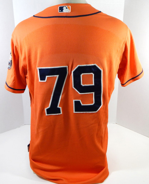 2013-19 Houston Astros #79 Orange Jersey Name Plate Removed 46 DP23915