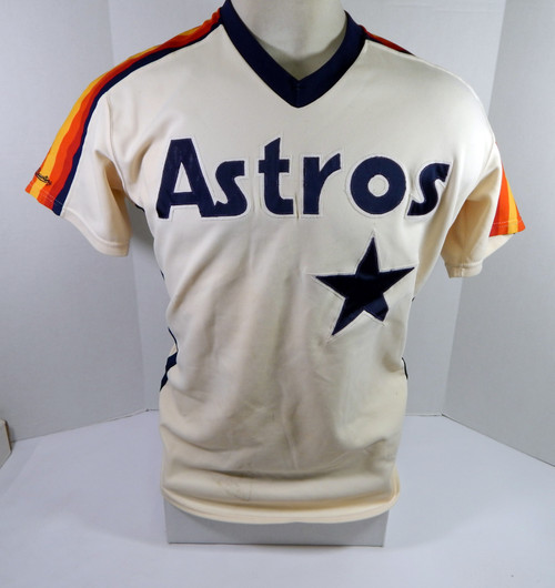 1986 Houston Astros Alan Ashby #14 Game Used Cream Jersey 42 DP35400