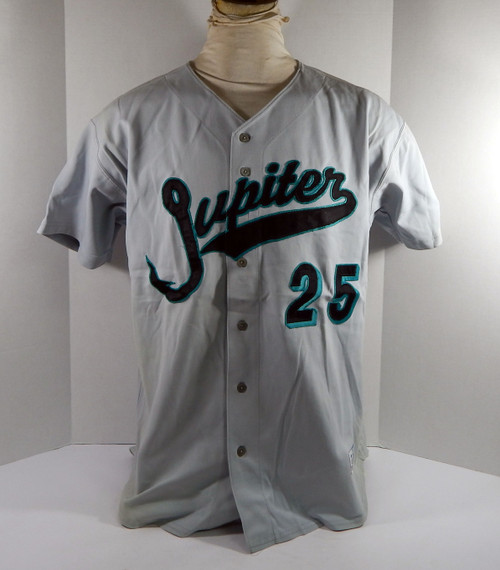 Jupiter Hammerheads #25 Game Used Grey Jersey USA Flag Patch 48 DP32337