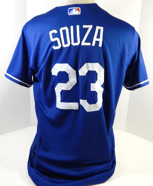 2021 Los Angeles Dodgers Steven Souza Jr. #23 Game Issued Blue Jersey 2 20 P 37