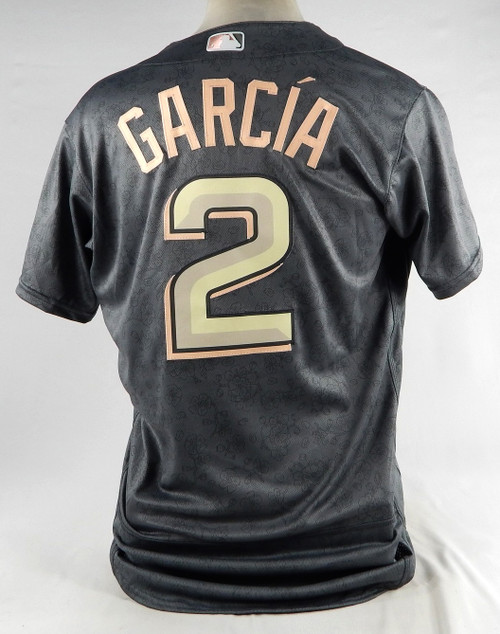 2023 Washington Nationals Luis Garcia Jr #2 Game Issued Grey Jersey City Con 1