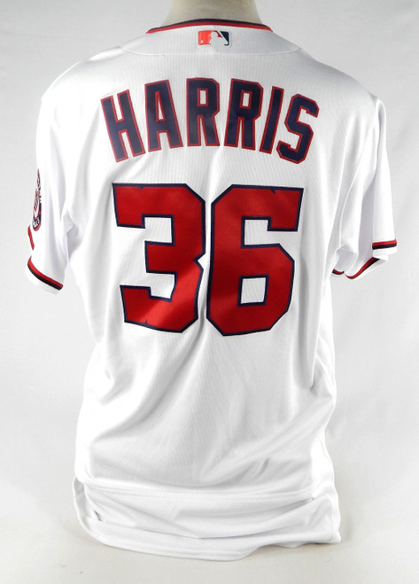 2021 Washington Nationals Will Harris #36 Game Issued White Jersey 48 443