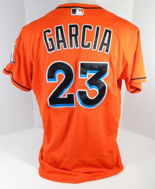 Miami Marlins Garcia #23 Game Used Orange Jersey DP13643