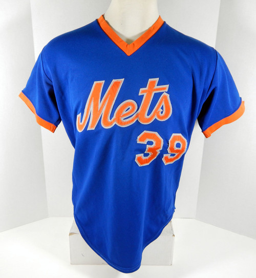 1980's New York Mets #39 Game Used Blue Jersey Minor League 44 DP04186