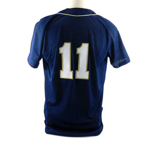 Milwaukee Brewers #11 Issued Poss Game Used Navy Jersey