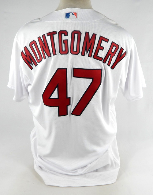 2023 St. Louis Cardinals Jordan Montgomery #47 Game Issued White Jersey 48 039