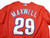 Philadelphia Phillies Maxwell #29 Game Used Red Jersey Extend ST BP L DP43681