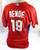 Philadelphia Phillies Sal Rende #19 Game Used Red Jersey Extended ST BP 48 7