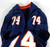 2010-12 Virginia Cavaliers John Tyson #74 Game Used Navy Jersey 44 175