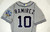 2016 San Diego Padres Alexi Ramirez #10 Game Issued Grey Jersey ASG Patch 85