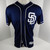 2017 San Diego Padres Tyrell Jenkins # Game Issued Navy Jersey JC095759
