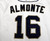 2015 San Diego Padres Abraham Almonte #16 Game Issued White Jersey