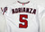 2022 Washington Nationals Ehire Adrianza #5 Game Issued White Jersey 44 457