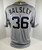 San Diego Padres Darren Balsey #36 Game Issued Grey Jersey