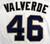 2015 San Diego Padres Jose Valverde #46 Game Issued White Jersey