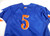 2021 Syracuse Mets #5 Game Used Blue Jersey Salt City 44 DP40308