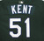2002 Tampa Bay Devil Rays Steve Kent #51 Game Used Green Jersey BP ST 6730