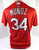 2020 St. Louis Cardinals Yairo Munoz #34 Game Issued Red Jersey ST BP 44 DP45518