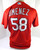 2021 St. Louis Cardinals Jobel Jimenez #58 Game Issued P Used Red Jersey ST 46 8