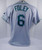 2003-04 Tampa Bay Devil Rays Tom Foley #6 Game Used Grey Jersey DP06414