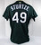 2001-02 Tampa Bay Devil Rays Tanyon Sturtze #49 Game Used Green Jersey BP ST 706