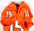 2013 Virginia Cavaliers #15 Game Issued Orange Jersey Name Plate Removed 38 21