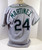 2004 Tampa Bay Devil Rays Tino Martinez #24 Game Issued Grey Jersey 50 DP16792