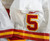 1997 Kansas City Chiefs Louie Aguiar #5 Game Issued White Jersey 42 658