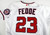 2021 Washington Nationals Erick Fedde #23 Game Issued White Jersey 21 Clemente P