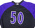 2009-2015 Winston Salem Dash #50 Game Used Black Purple Jersey DP05998