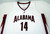 Alabama Crimson Tide Candiss Willingham #14 Game Used White Jersey BAMA00214