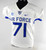 Air Force Falcons #71 Game Used White Jersey Name Plate Removed XL 020