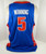 2002-03 Detroit Pistons Danny Manning #5 Game Used Blue Jersey 56 DP08348