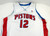 2002-03 Detroit Pistons Michael Curry #12 Game Used White Jersey 52 DP15927