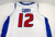 2002-03 Detroit Pistons Michael Curry #12 Game Used White Jersey 52 DP15927