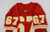 1991 Kansas City Chiefs Pat Swoopes #67 Game Used Red Jersey DP11028