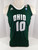 Ohio Bobcats Lexie Baldwin #10 Game Used Green Jersey NCAA Tournament Patch 4