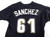 1990s Houston Astros Sanchez #61 Game Used Black Jersey BP 46 218