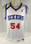 2013-14 Philadelphia 76ers Kwame Brown #54 Game Issued White Jersey Band 818