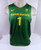 2019-20 Oregon Ducks #1 Game Issued Green Jersey 50 DP30999