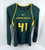 2011-16 Oregon Ducks #41 Game Used Green Jersey S DP31029