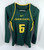 2010-16 Oregon Ducks #6 Game Used Green Lacrosse Jersey S DP31069