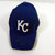 2009-10 Kansas City Royals Willie Bloomquist #8 Game Used Sign Blue Hat BP SM 15