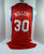 2013-14 Philadelphia 76ers Byron Mullens #30 Game Issued Red Jersey 2XL DP32009
