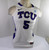 Women Texas Christian TCU Horn Frogs Meagan Henson #5 Game Used White Jersey M 9