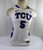 Women Texas Christian TCU Horn Frogs Meagan Henson #5 Game Used White Jersey M 9