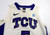 Women Texas Christian TCU Horn Frogs Meagan Henson #5 Game Used White Jersey M 9